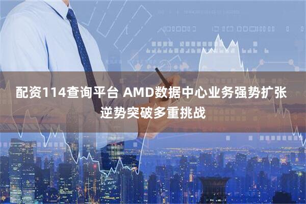 配资114查询平台 AMD数据中心业务强势扩张 逆势突破多重挑战